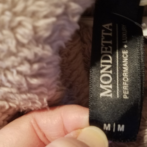 Plush fuzzy cowl neck sweater pouch pockets pink - Picture 3 of 7